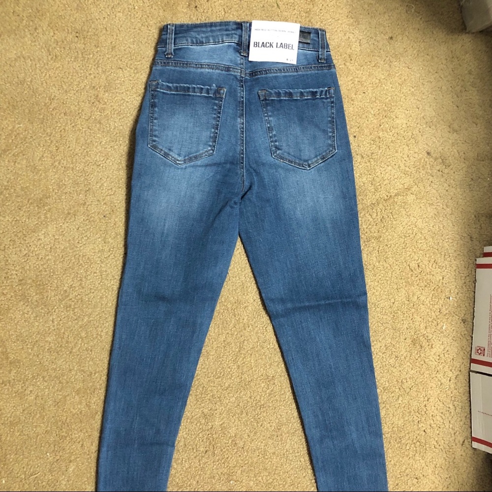 HP! Button Front High Waist Skinny Jeans - Picture 4 of 5